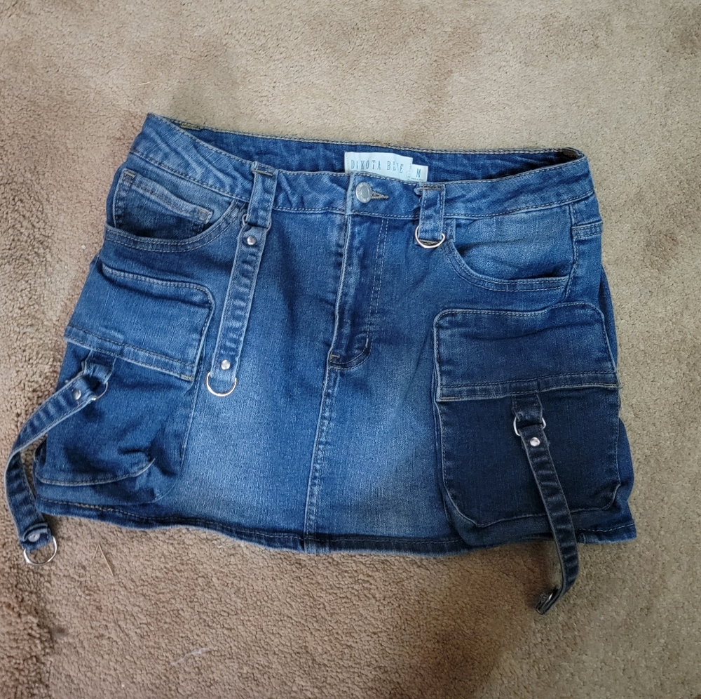 Blue Denim Skirt Med.
